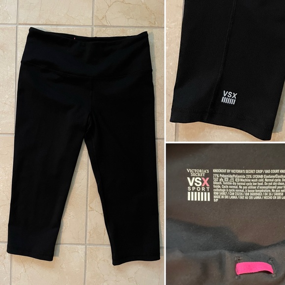 Victoria's Secret Pants - Victoria's Secret Sport Black Cropped Leggings